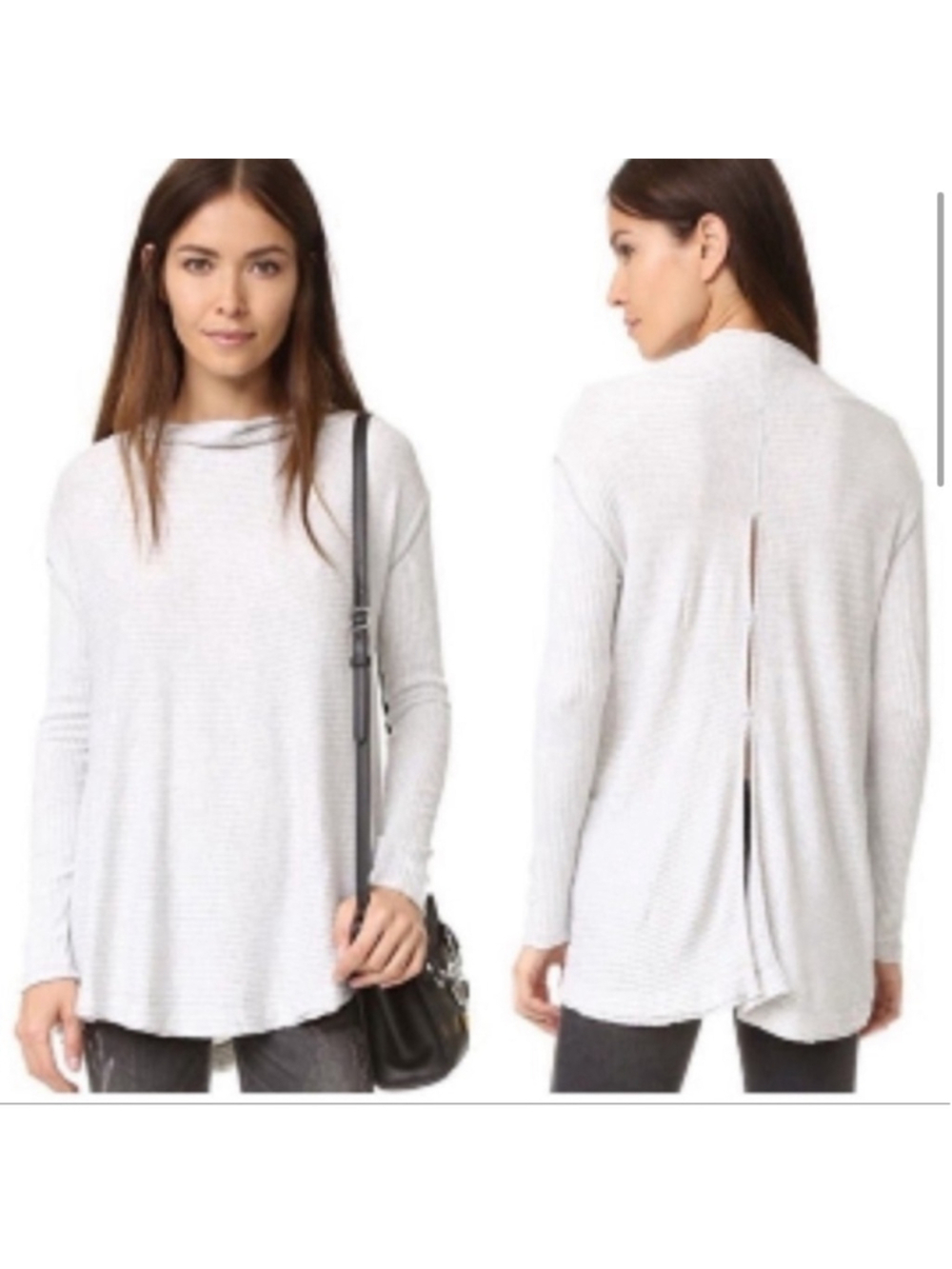Free People We The Free Lover Rib Thermal Top
Black Split light gray sz sm